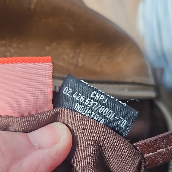 dulce Two Tone Brown Women's Brazalian Leather Handbag - Picture 13 of 17